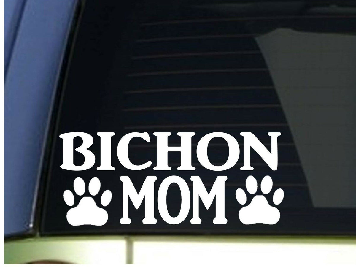 Bichon Mom Vinyl Decal – 8.5 Inch