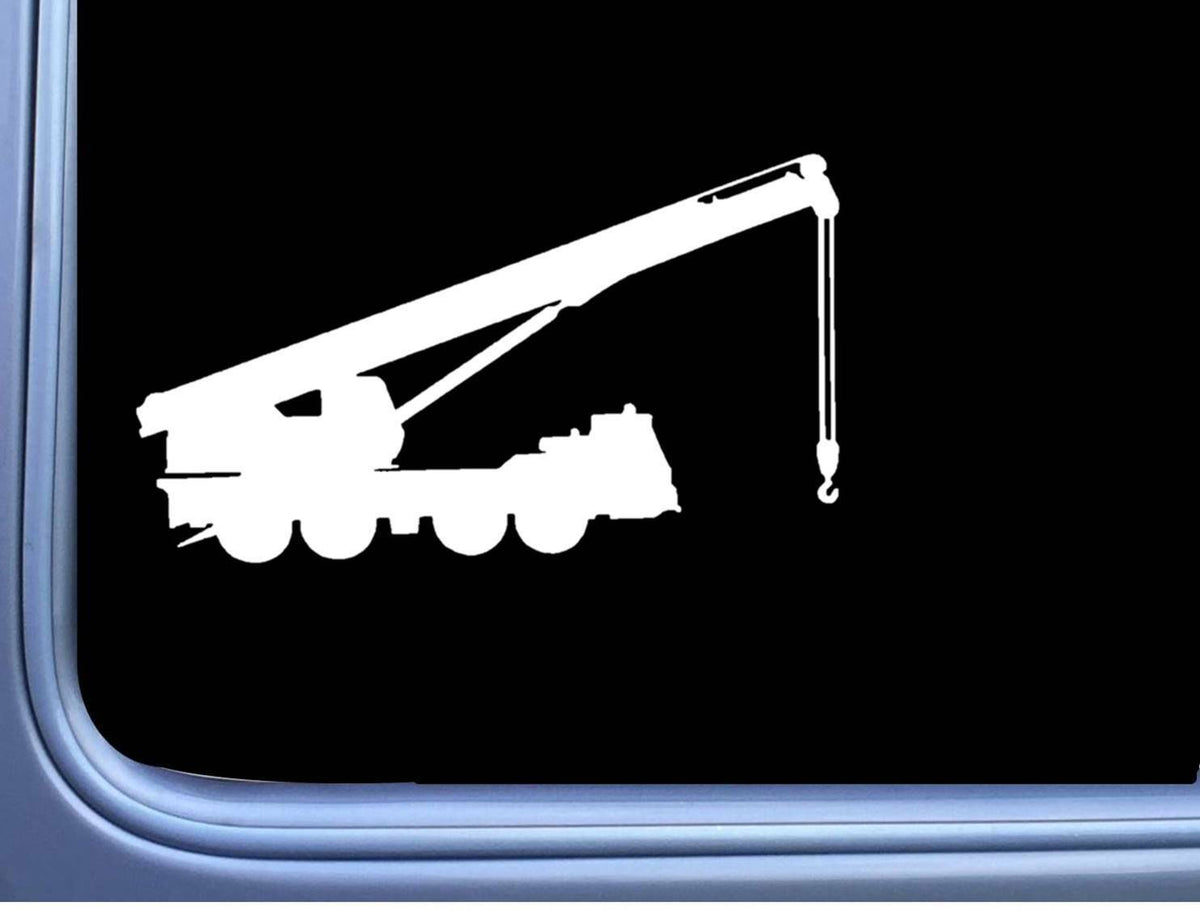 Crane Vinyl Decal – 8 Inch