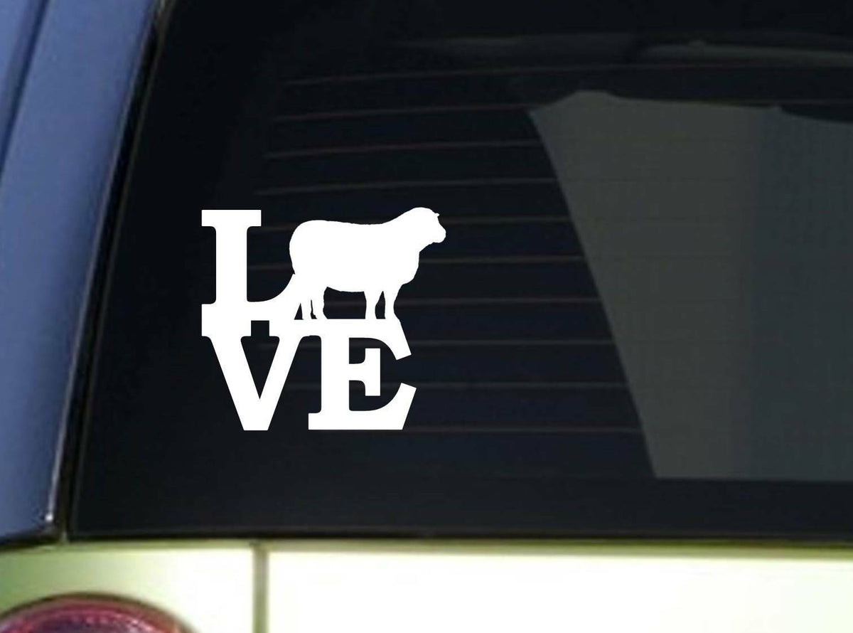 Sheep Love Vinyl Decal – 6 Inch