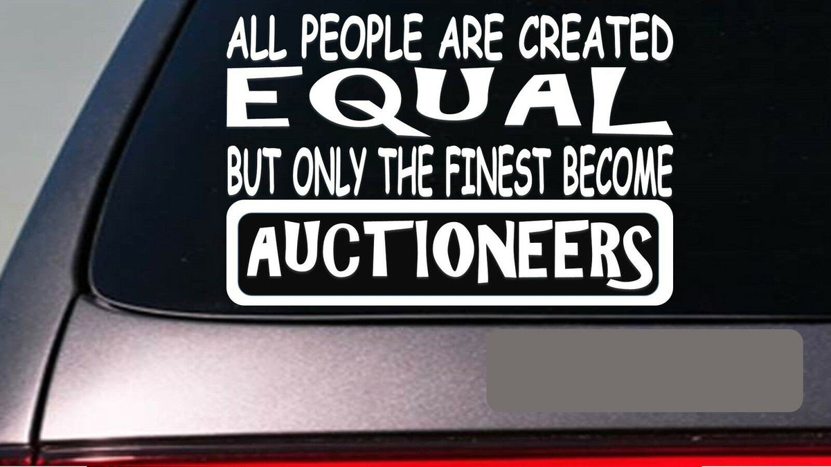 Auctioneers All People Equal Vinyl Decal – 6 Inch
