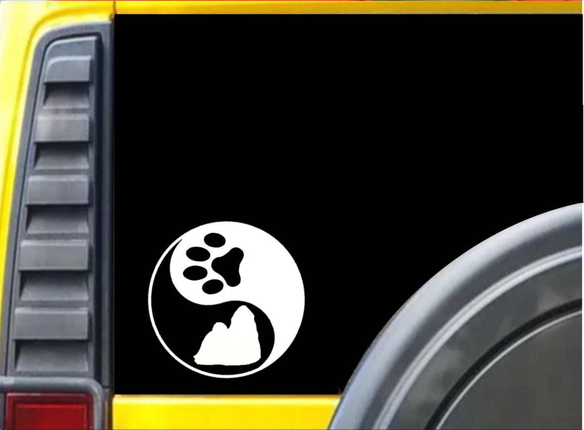 Yin Yang Shih Tzu Dog Vinyl Decal – 6 Inch