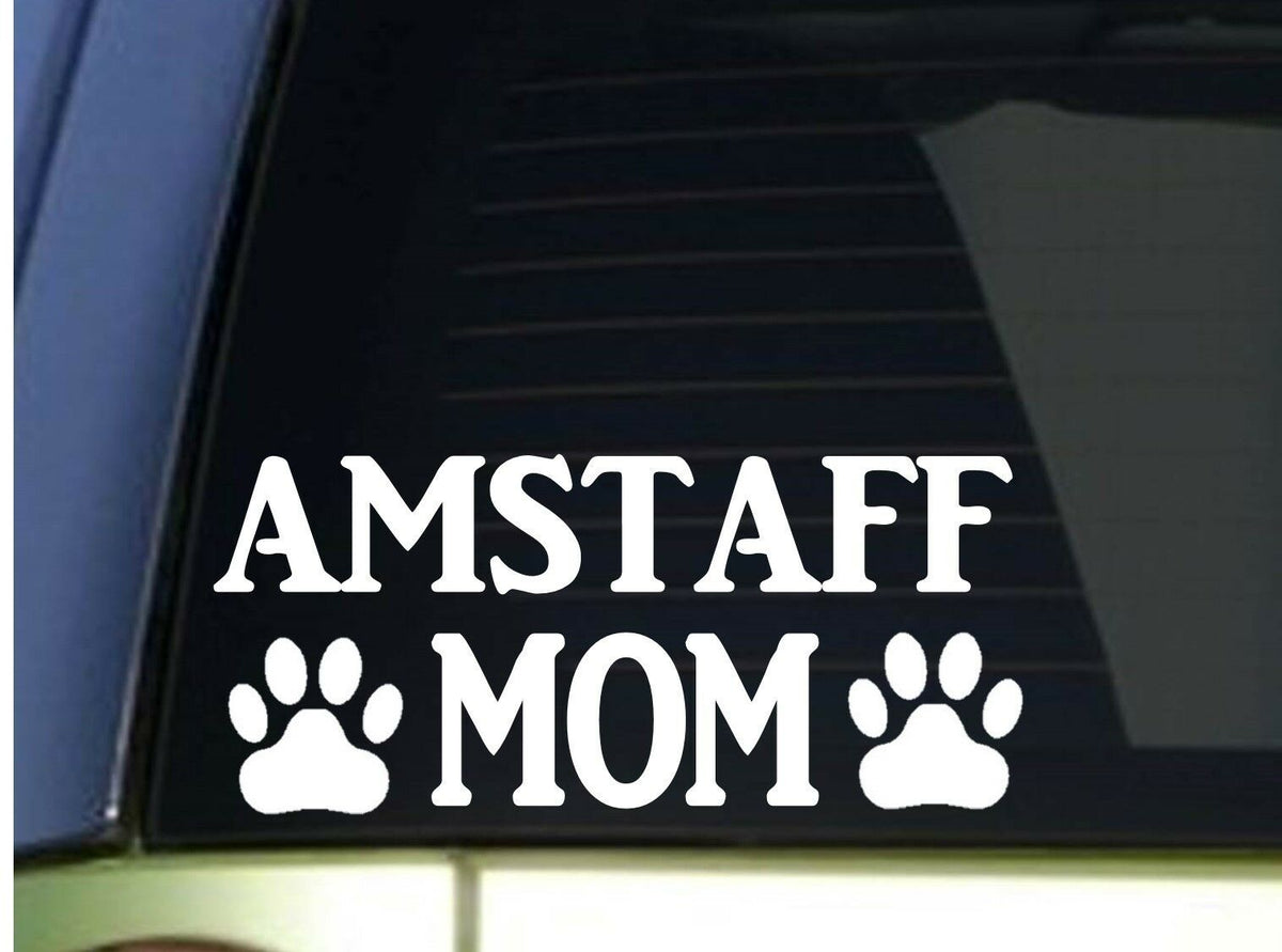 Amstaff Mom Vinyl Decal – 8.5 Inch