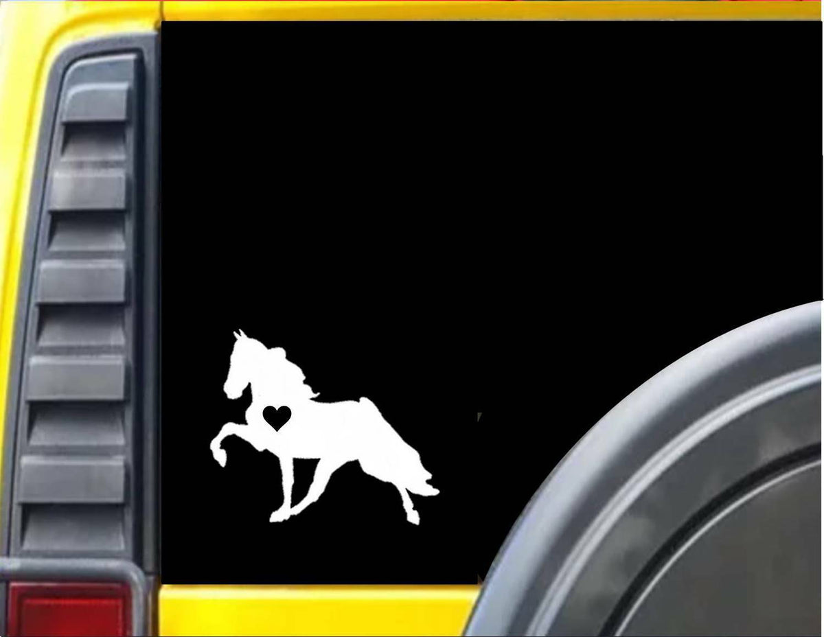 Walking Horse Little Heart Vinyl Decal