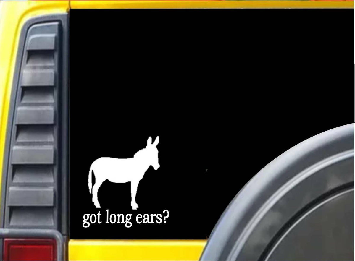 Got Long Ears Donkey Vinyl Decal – 6 Inch