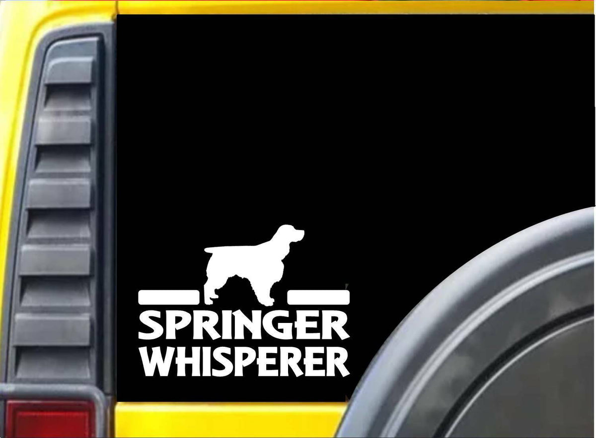 Springer Spaniel Whisperer Vinyl Decal – 6 Inch