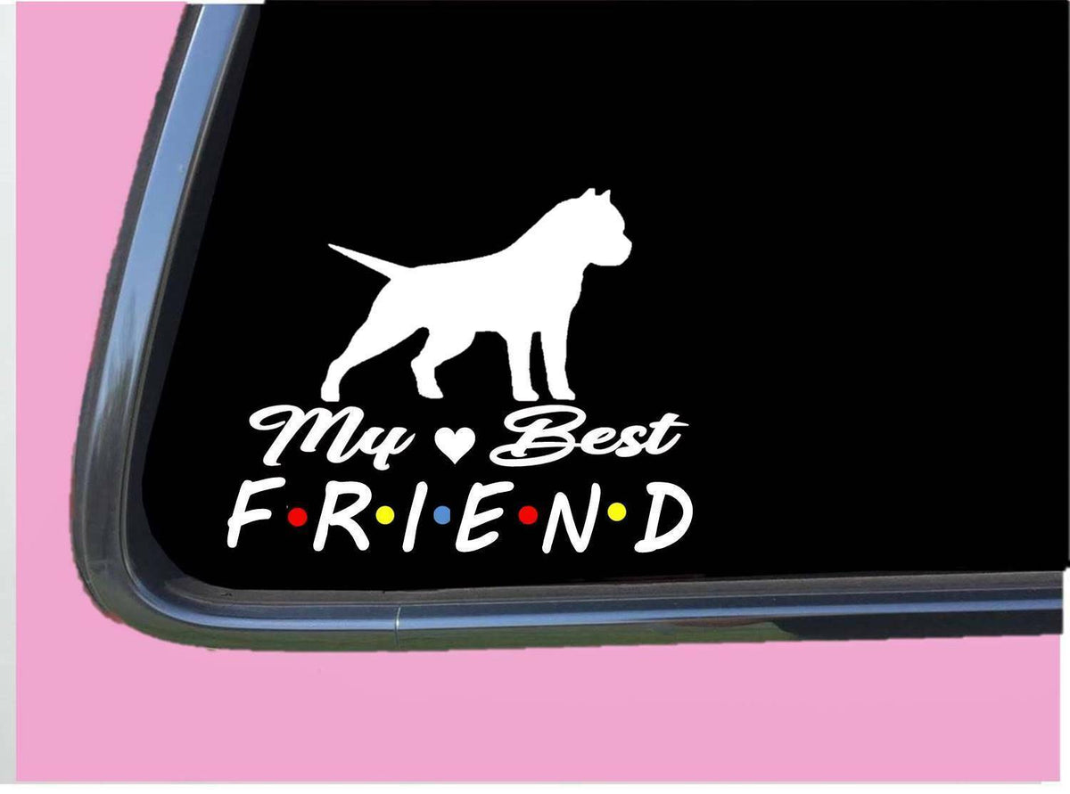 Pitbull Cropped Vinyl Decal – 6 Inch