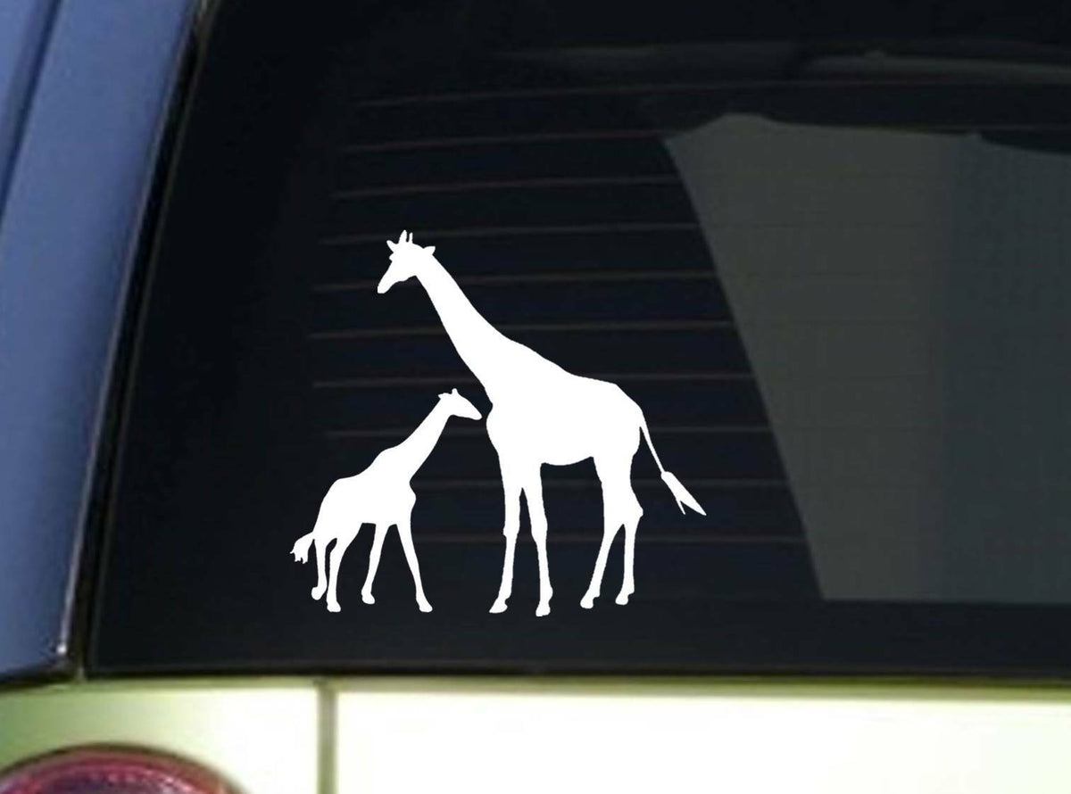 Giraffe Baby Giraffe Vinyl Decal – 8 Inch