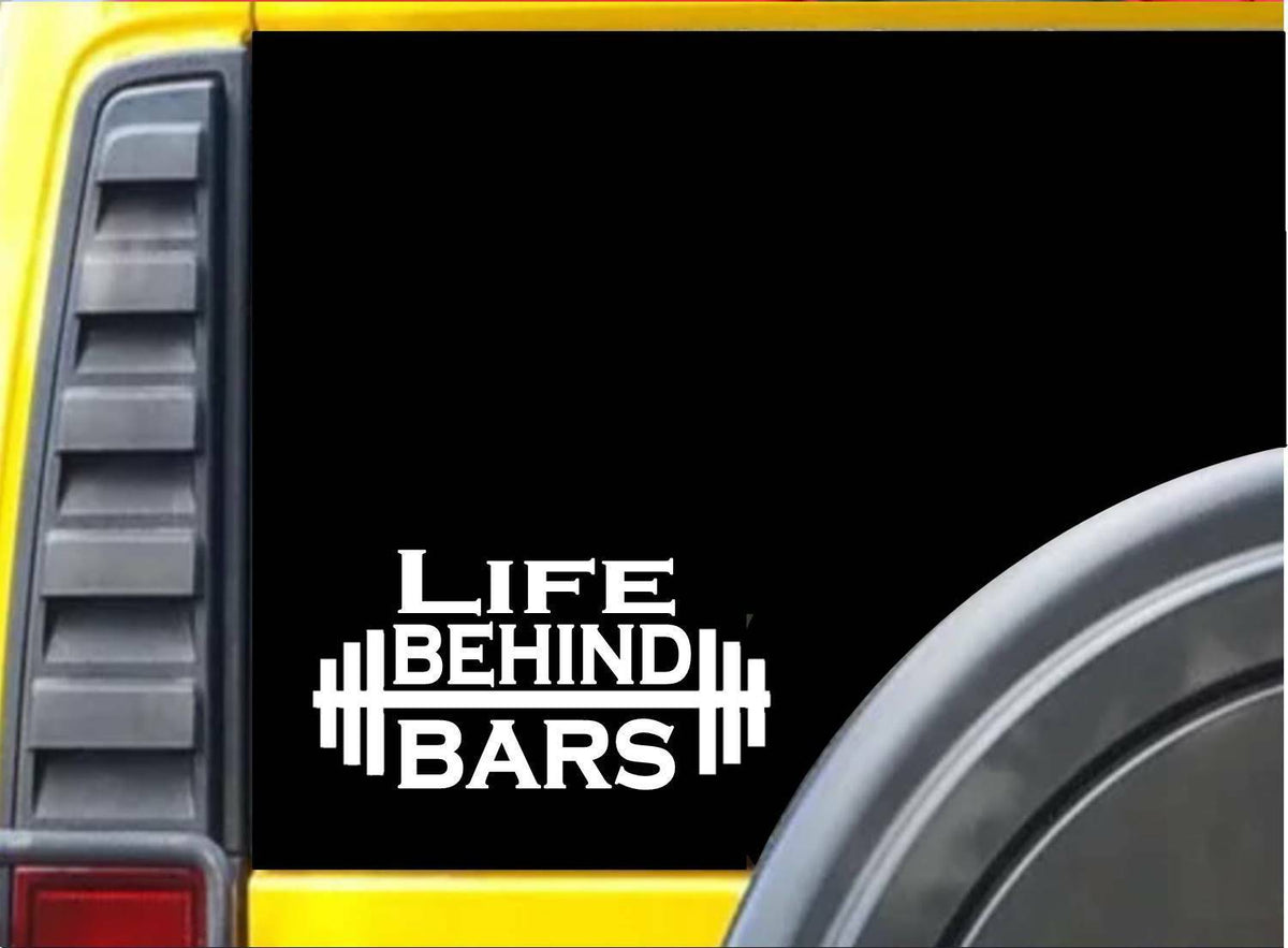 Life Behind Bars Vinyl Decal – 8 Inch
