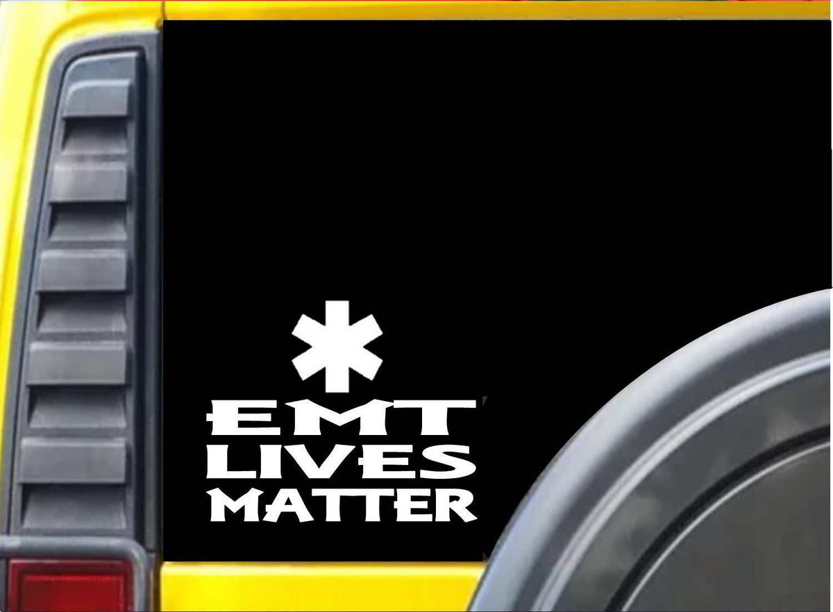 EMT Lives Matter Vinyl Decal – 6 Inch