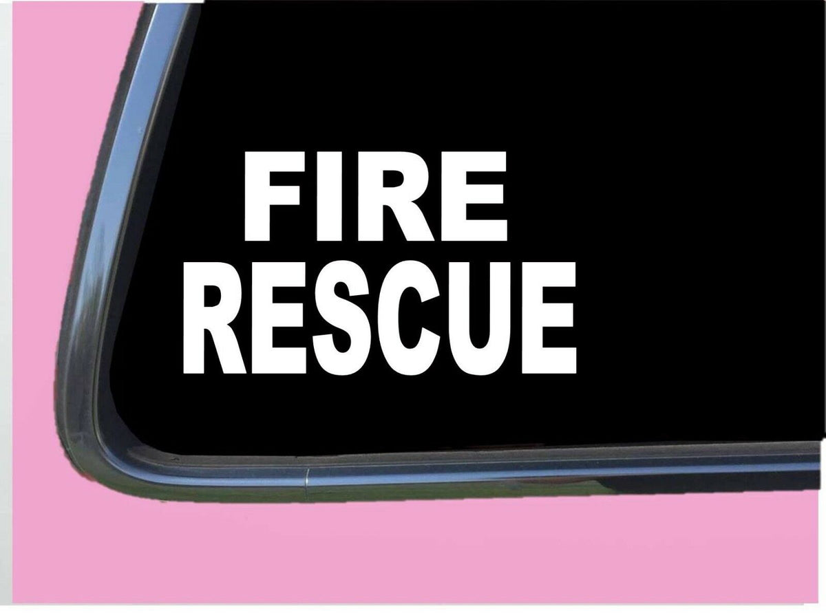 Fire Rescue Vinyl Decal – 8 Inch