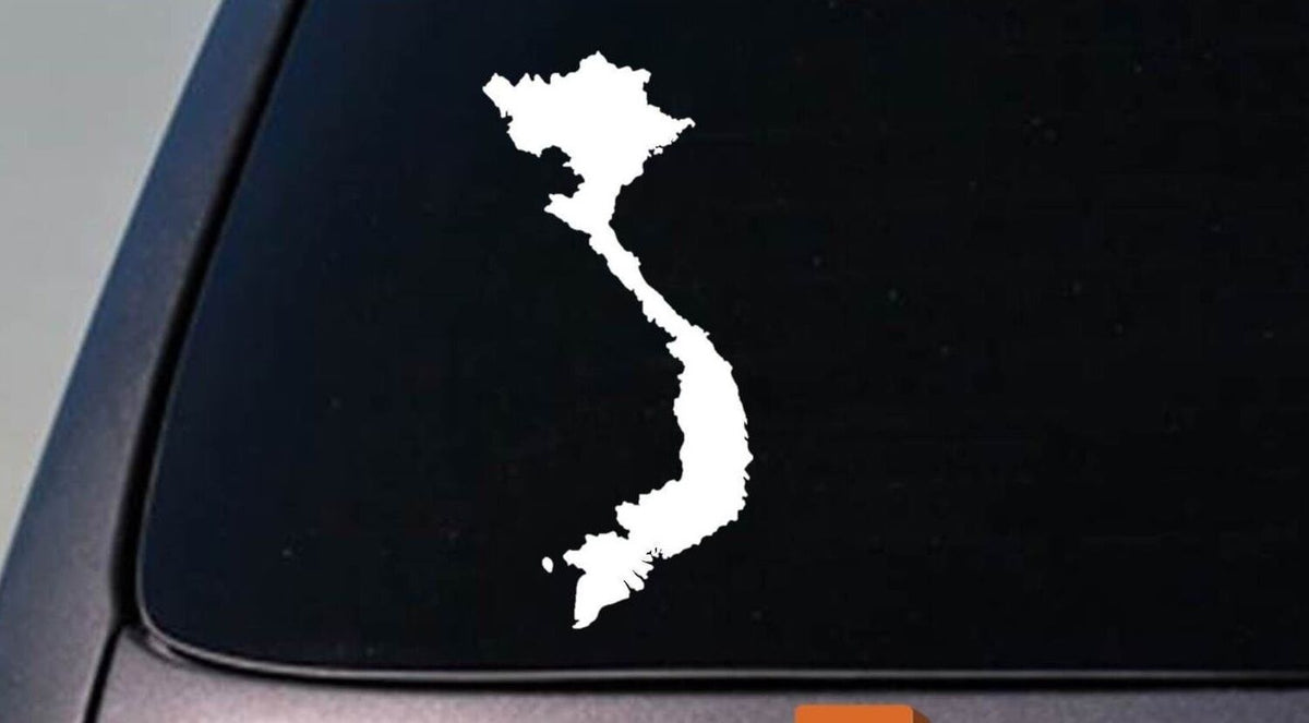 Vietnam Country Vinyl Decal – 6 Inch