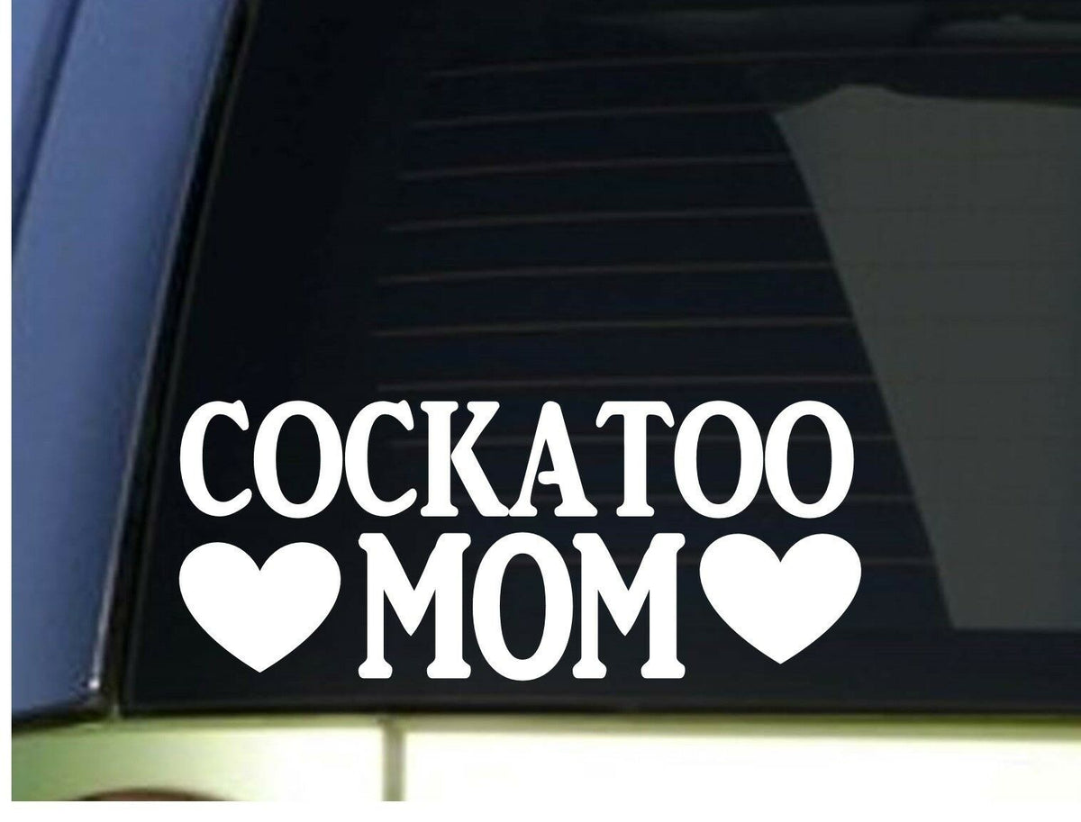Cockatoo Mom Vinyl Decal – 8.5 Inch