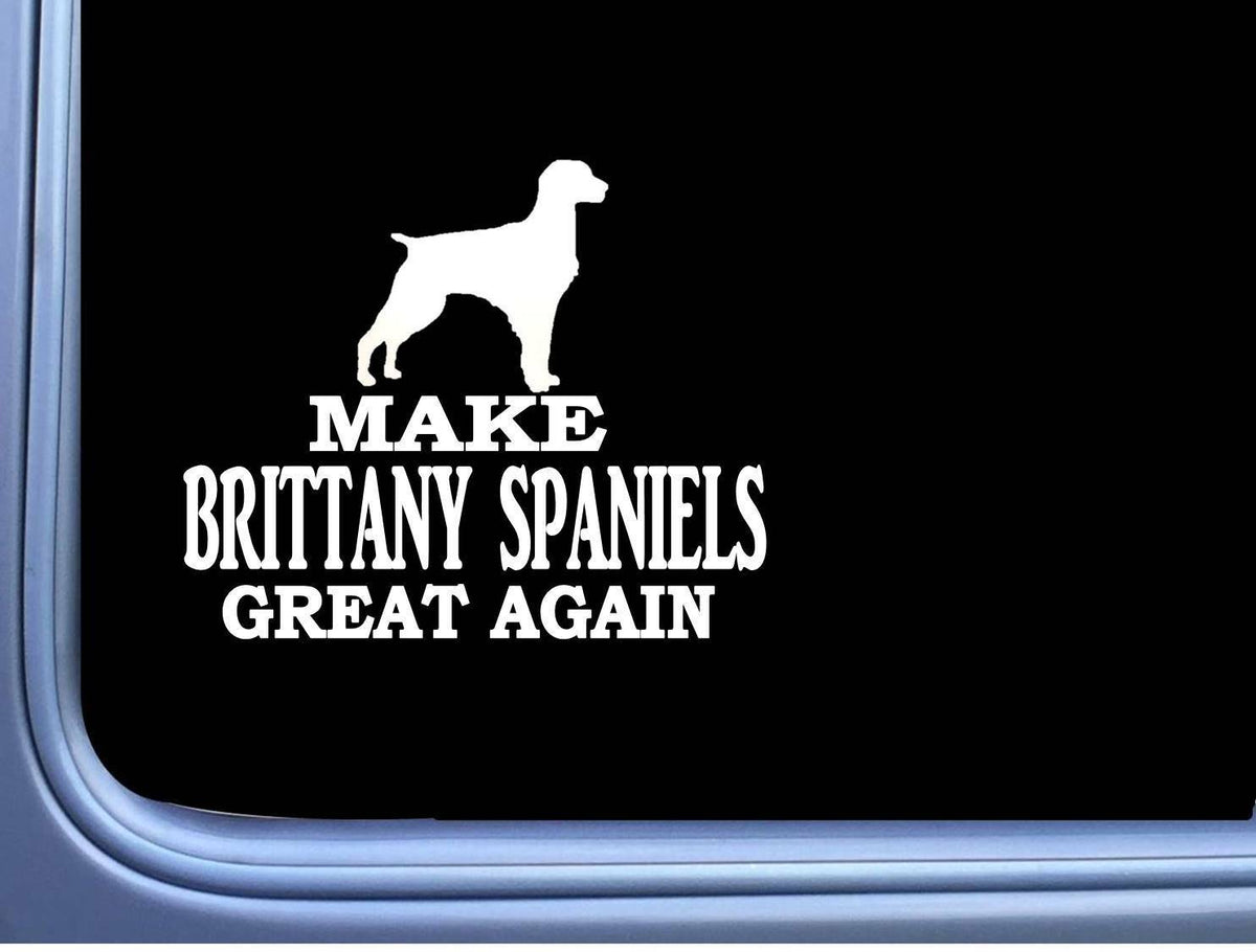 Brittany Spaniel Maga Dog Vinyl Decal – 7 Inch