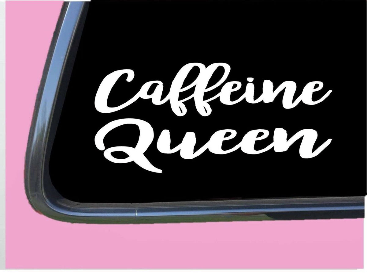Caffeine Queen Vinyl Decal – 8 Inch