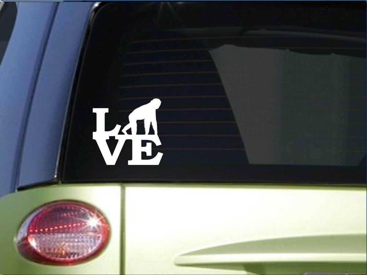 Chimpanzee Love Vinyl Decal – 6 Inch