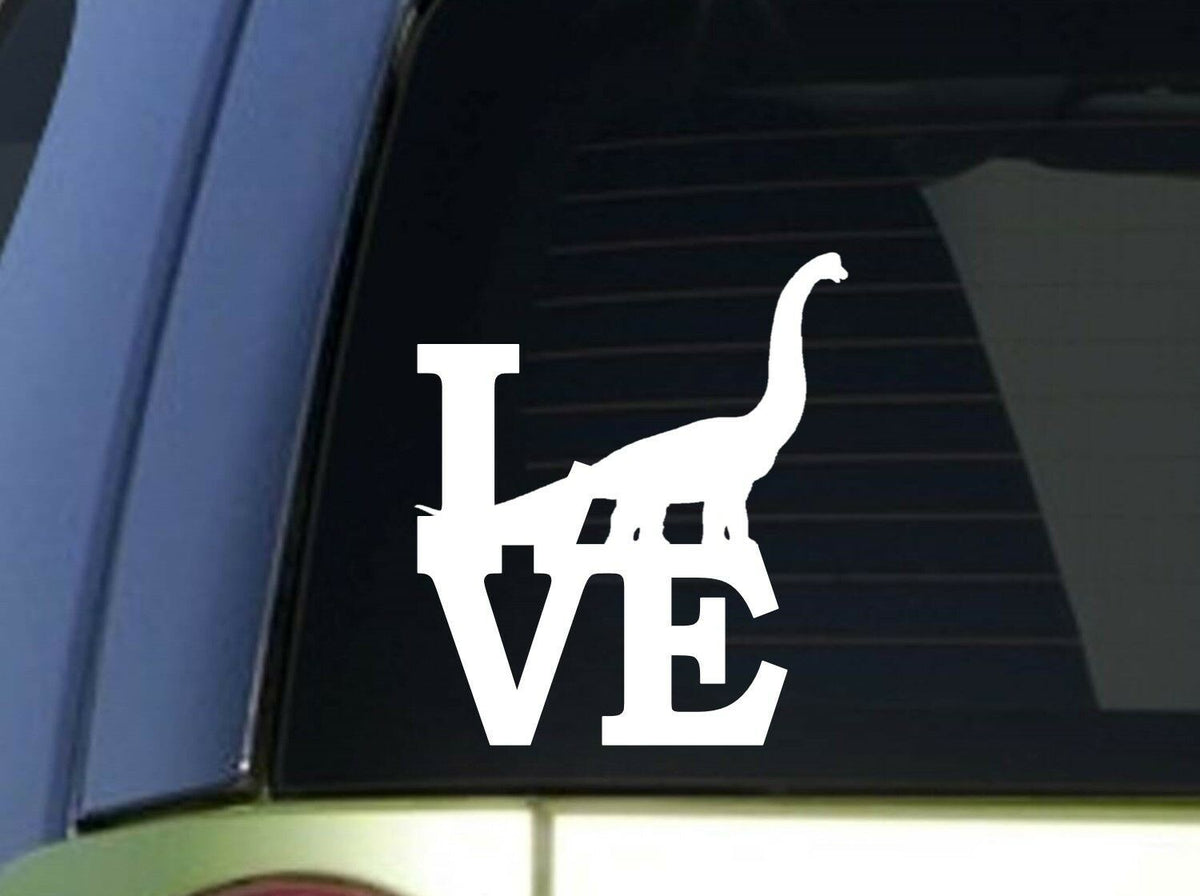 Brontosaurus Love Vinyl Decal – 6 Inch