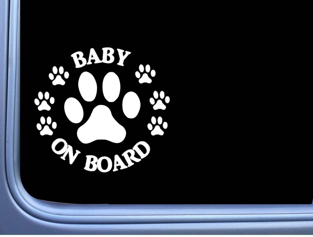 Baby on Board Dog Rescue Vinyl Decal – 6 Inch