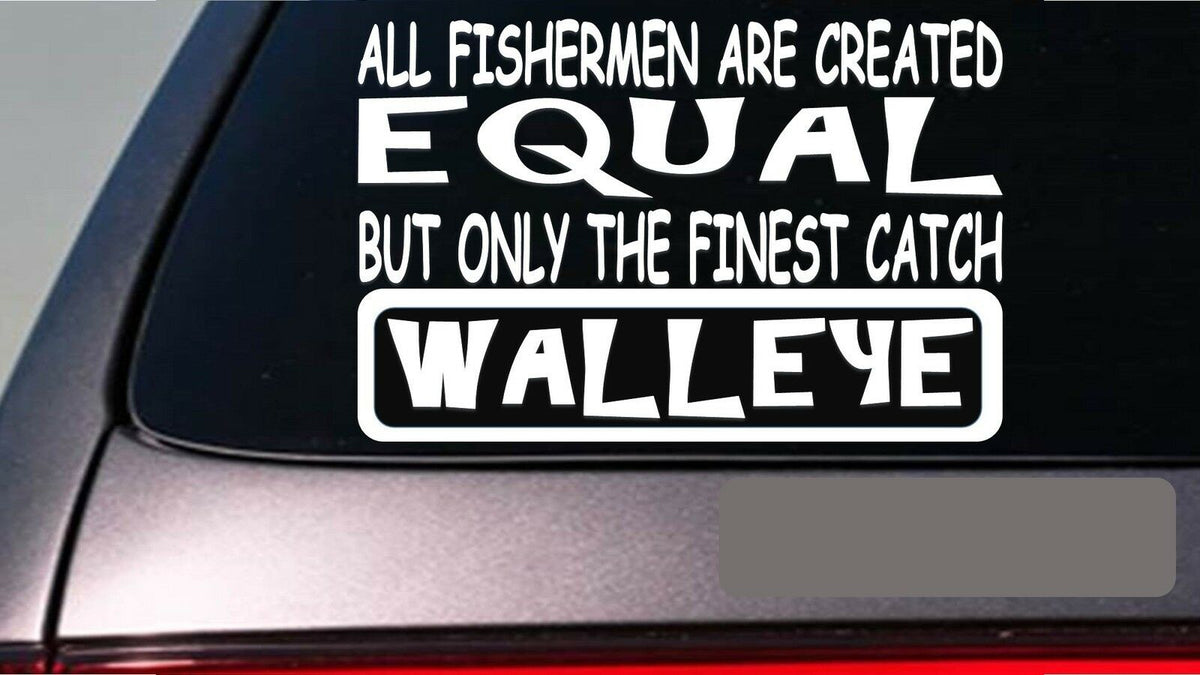Walleye All People Equal Vinyl Decal – 6 Inch