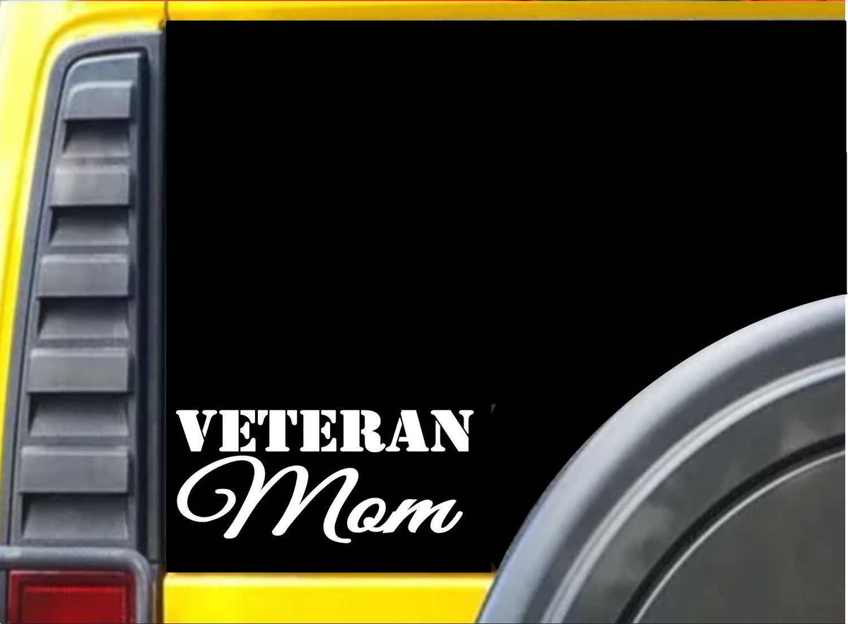 Veteran Mom Military Soldier Vinyl Decal – 8 Inch