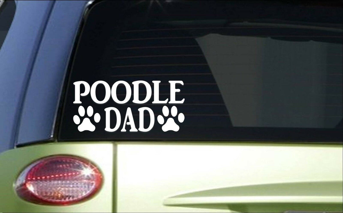 Poodle Dad Vinyl Decal – 8 Inch