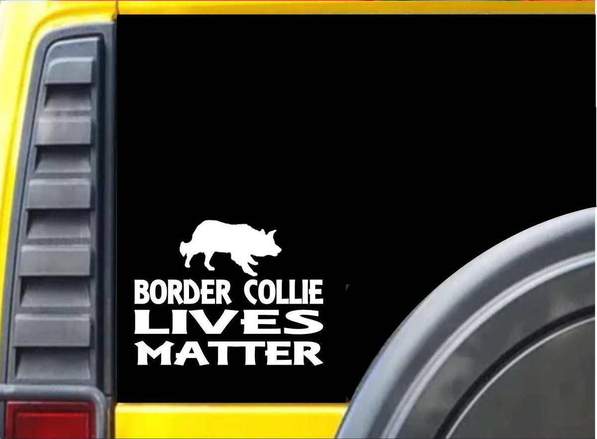 Border Collie Lives Matter Vinyl Decal – 6 Inch