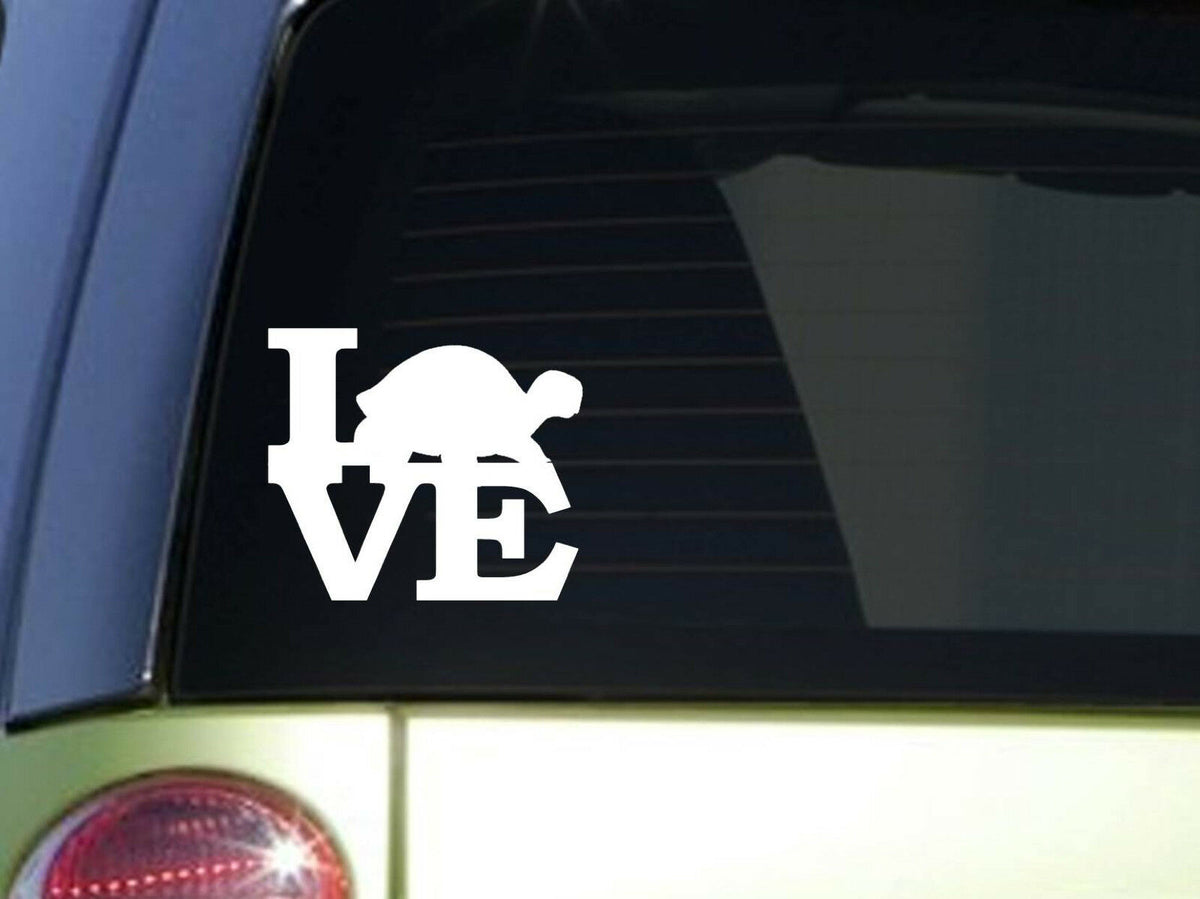 Turtle Love Vinyl Decal – 6 Inch