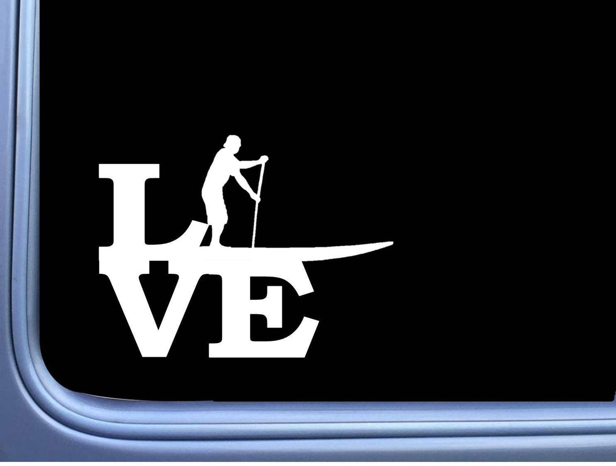 Paddleboard Love Man Vinyl Decal – 6 Inch