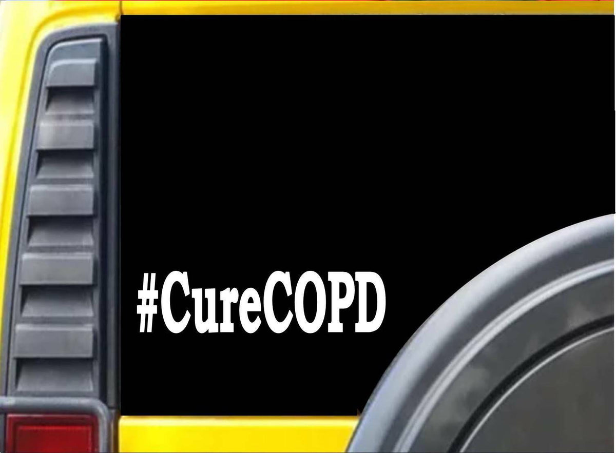 Cure Copd Vinyl Decal – 8 Inch
