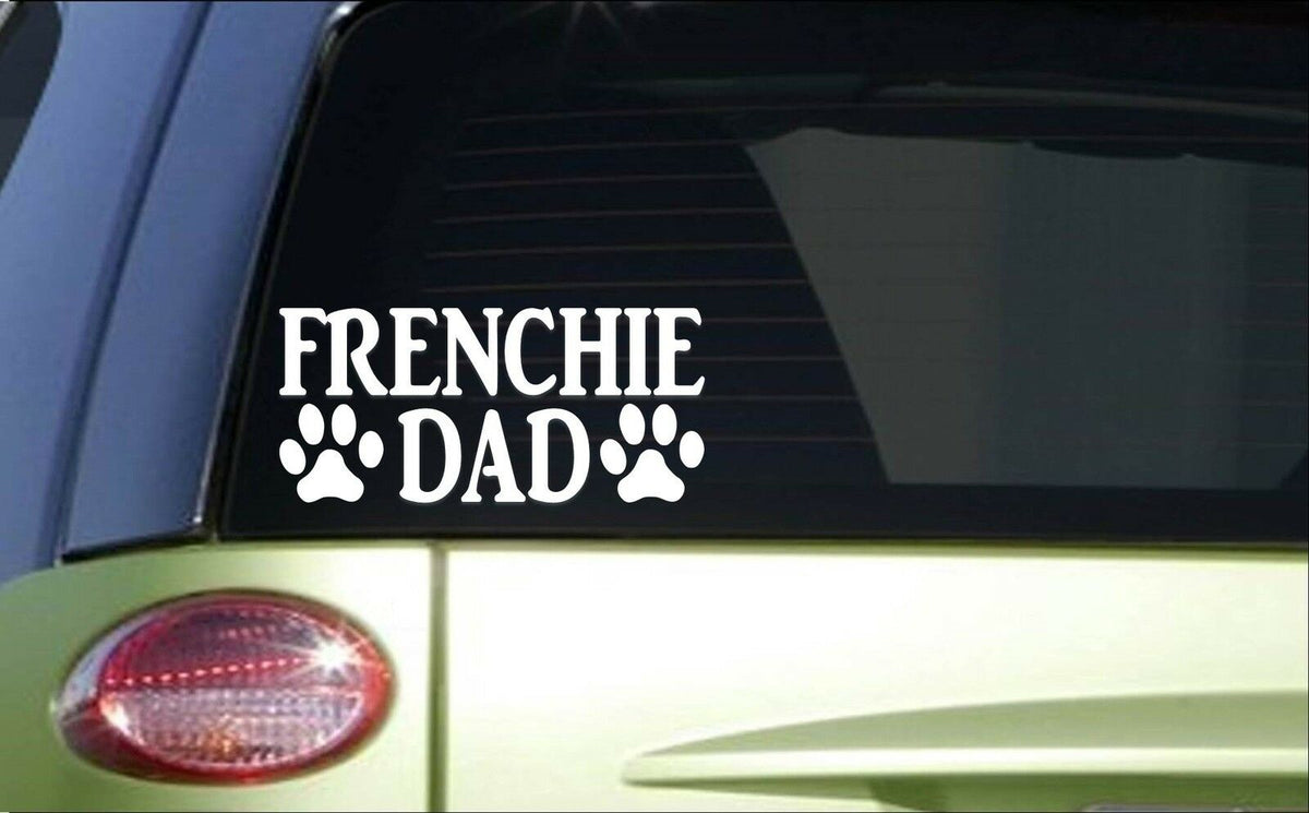 Frenchie Dad Vinyl Decal – 8 Inch