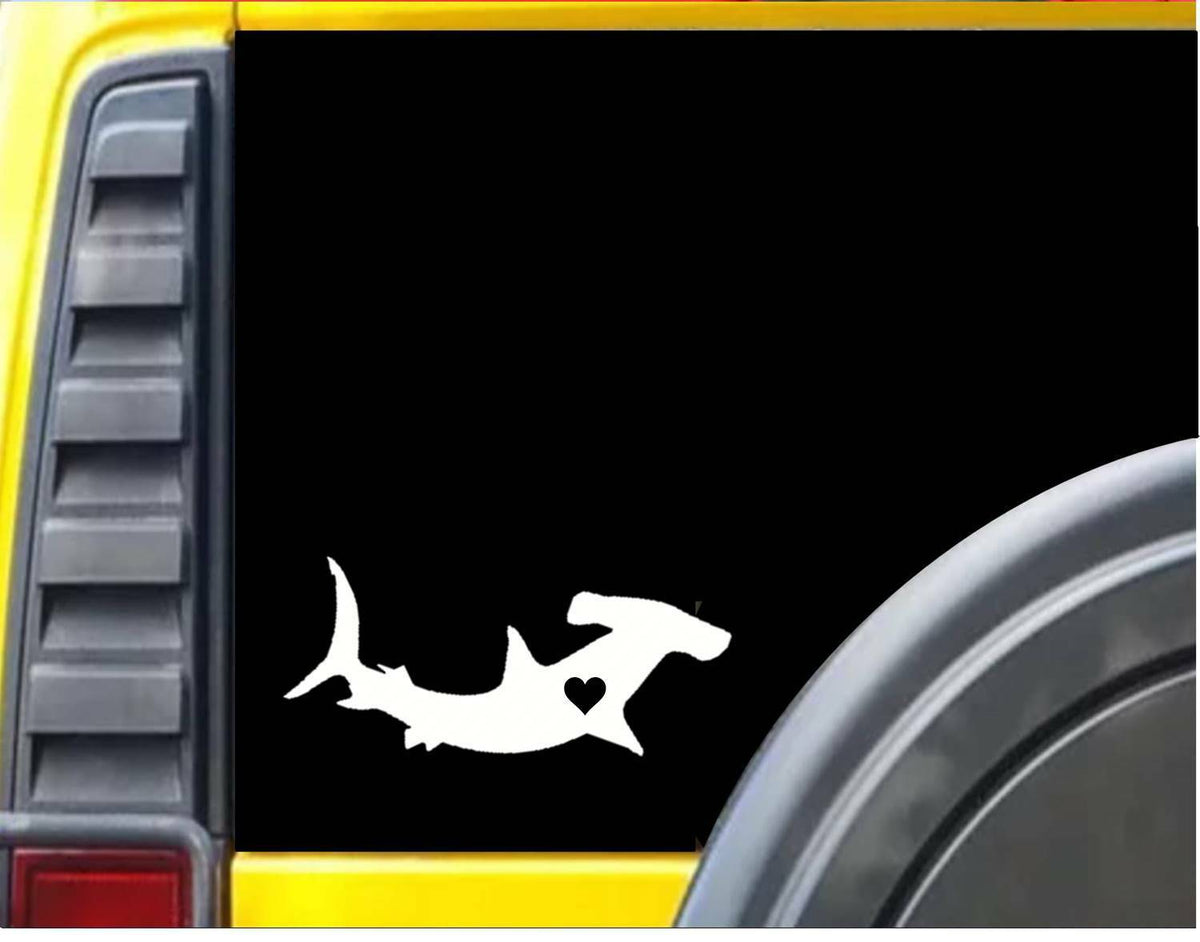 Hammerhead Shark Vinyl Decal – 8 Inch