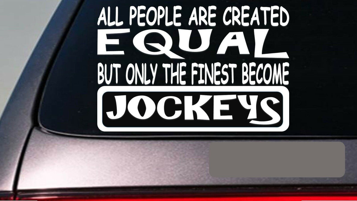 Jockeys All People Equal Vinyl Decal – 6 Inch