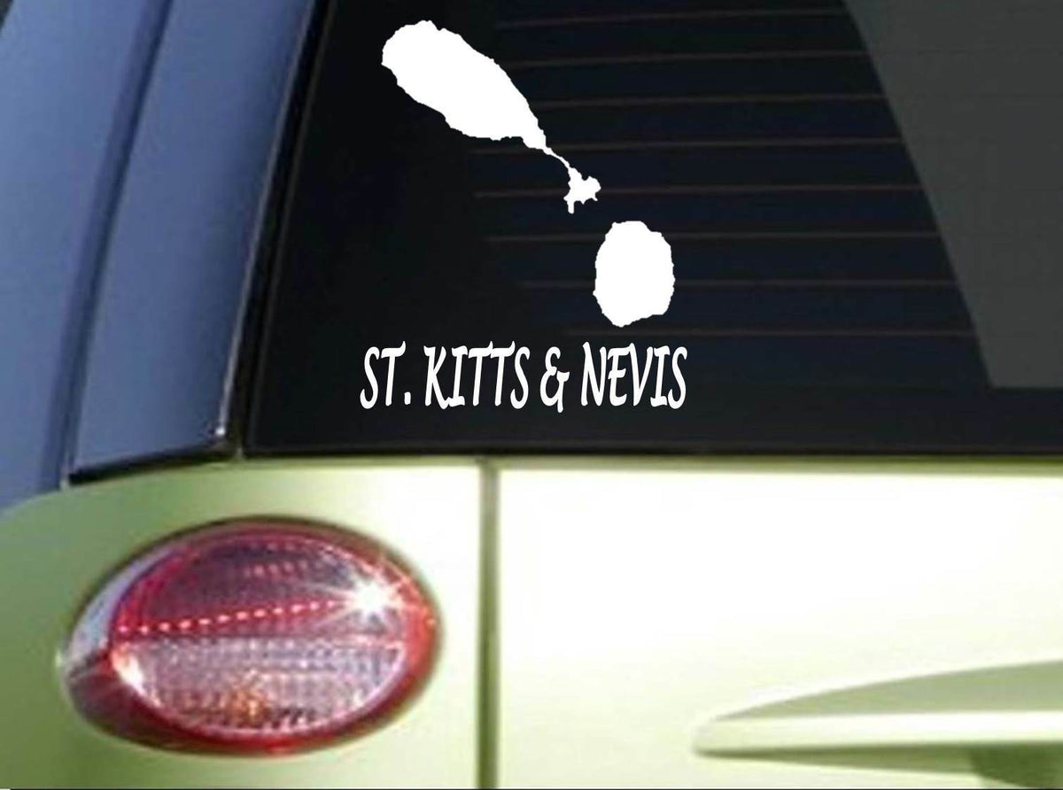 St. Kitts and Nevis Vinyl Decal – 7 Inch
