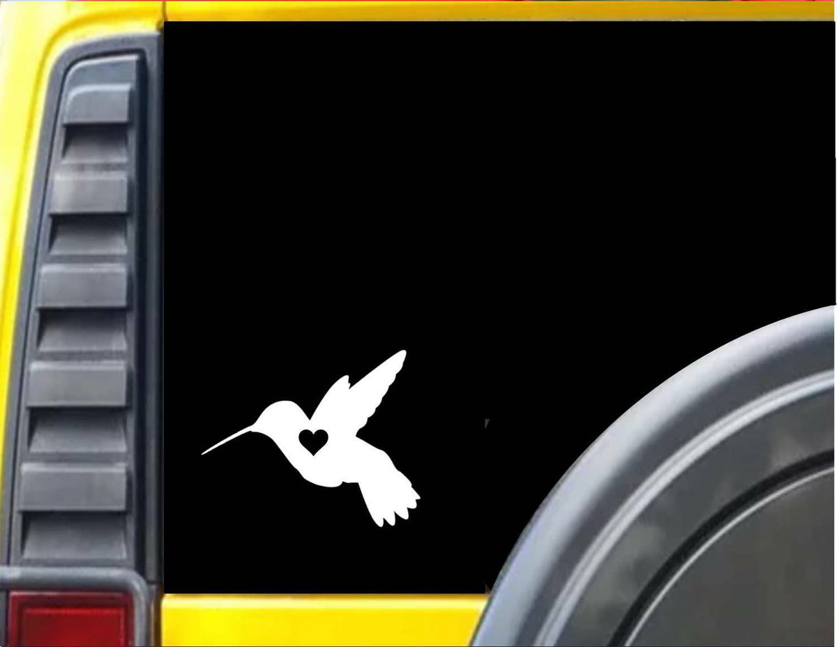 Hummingbird Little Heart Vinyl Decal