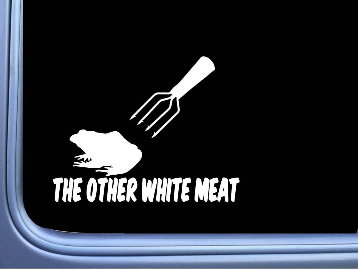 Frog White Meat Vinyl Decal – 6 Inch