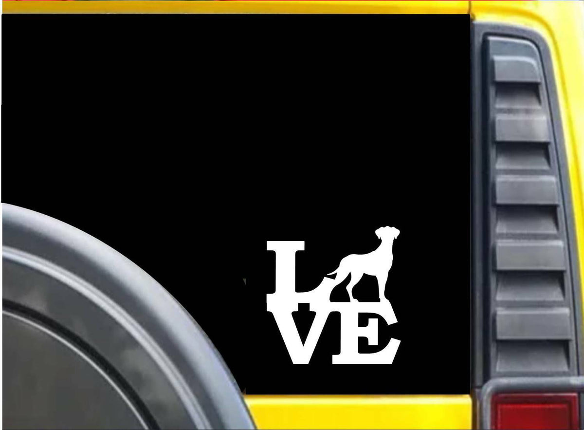 Great Dane Love Vinyl Decal – 6 Inch