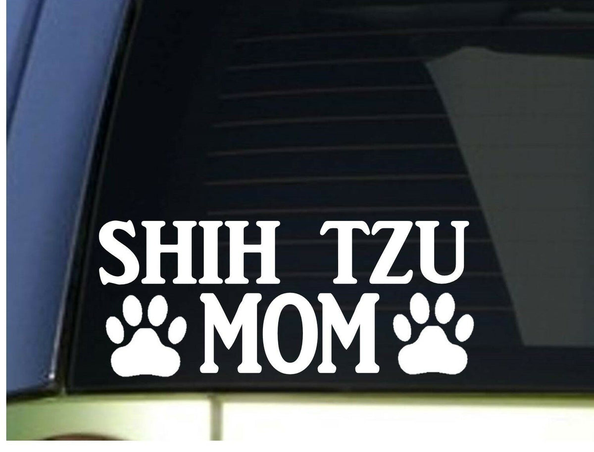 Shih Tzu Mom Vinyl Decal – 8.5 Inch