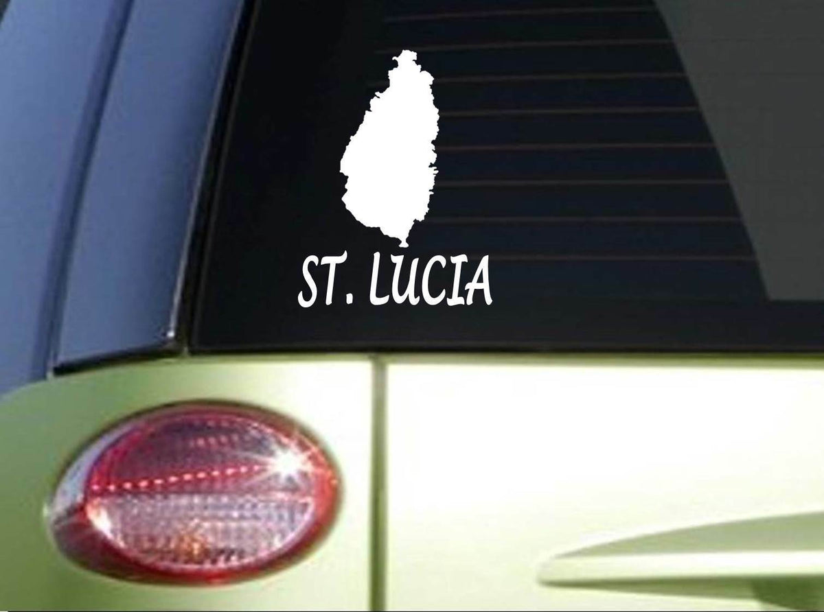 St. Lucia Vinyl Decal – 7 Inch