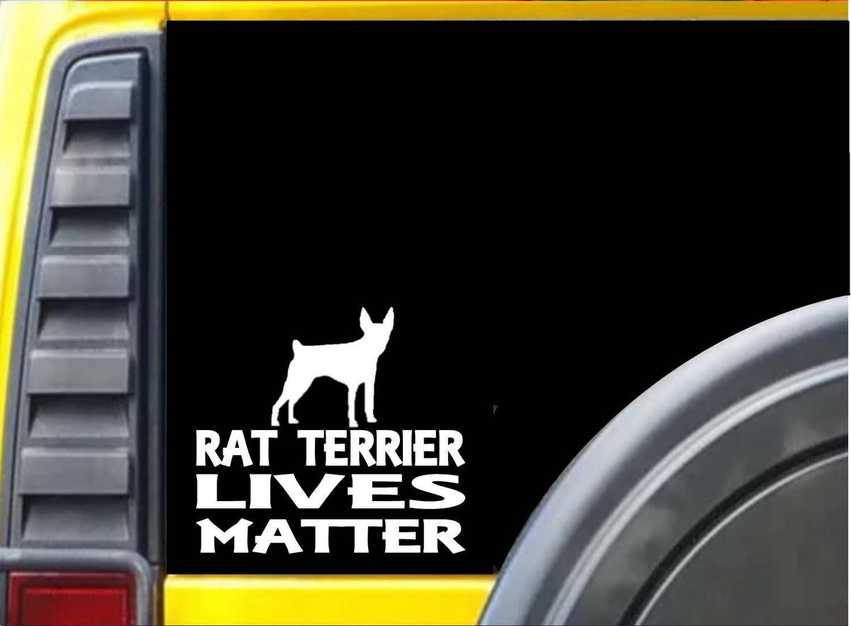 Rat Terrier Lives Matter Vinyl Decal – 6 Inch