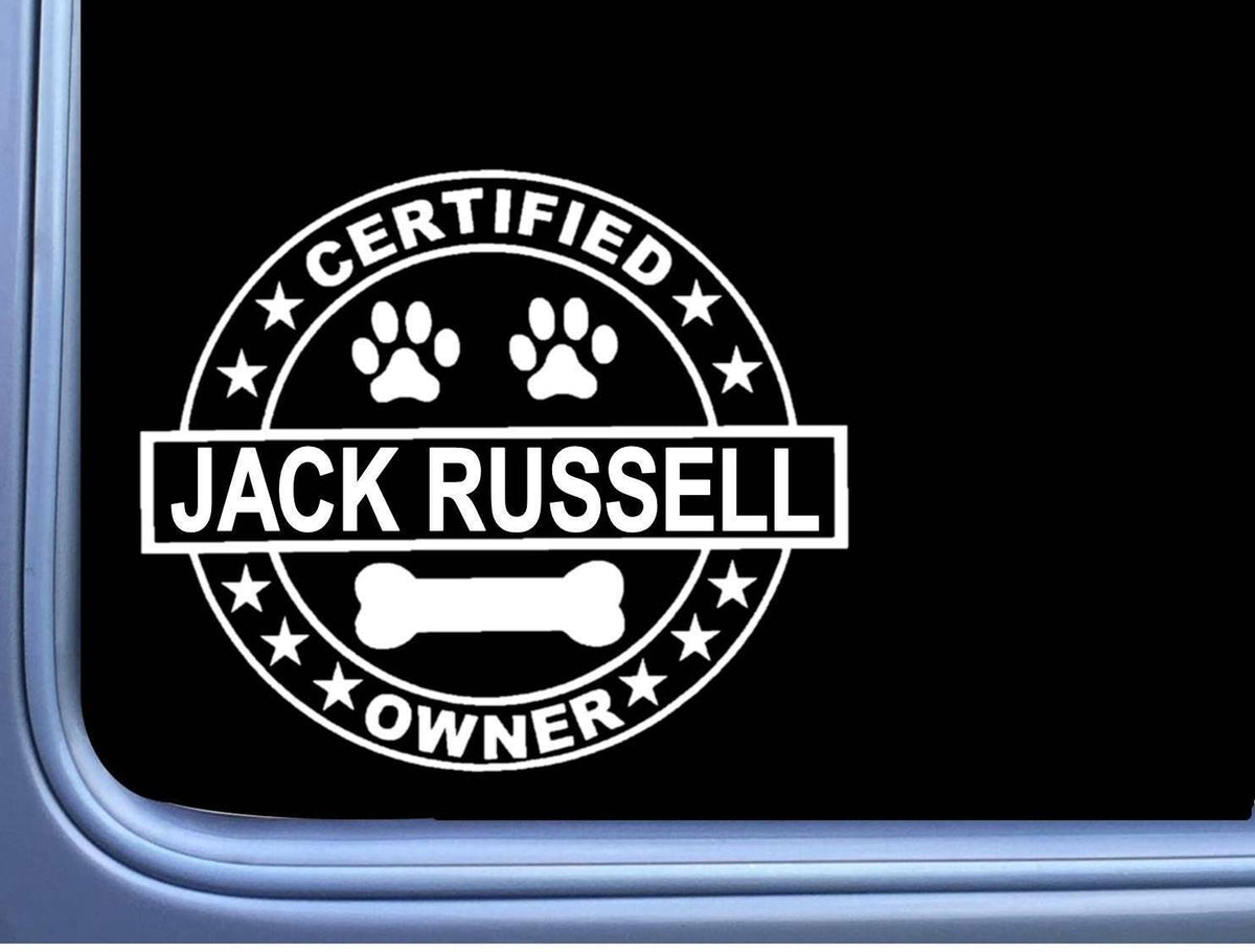 Certified Jack Russell Dog Vinyl Decal – 6 Inch