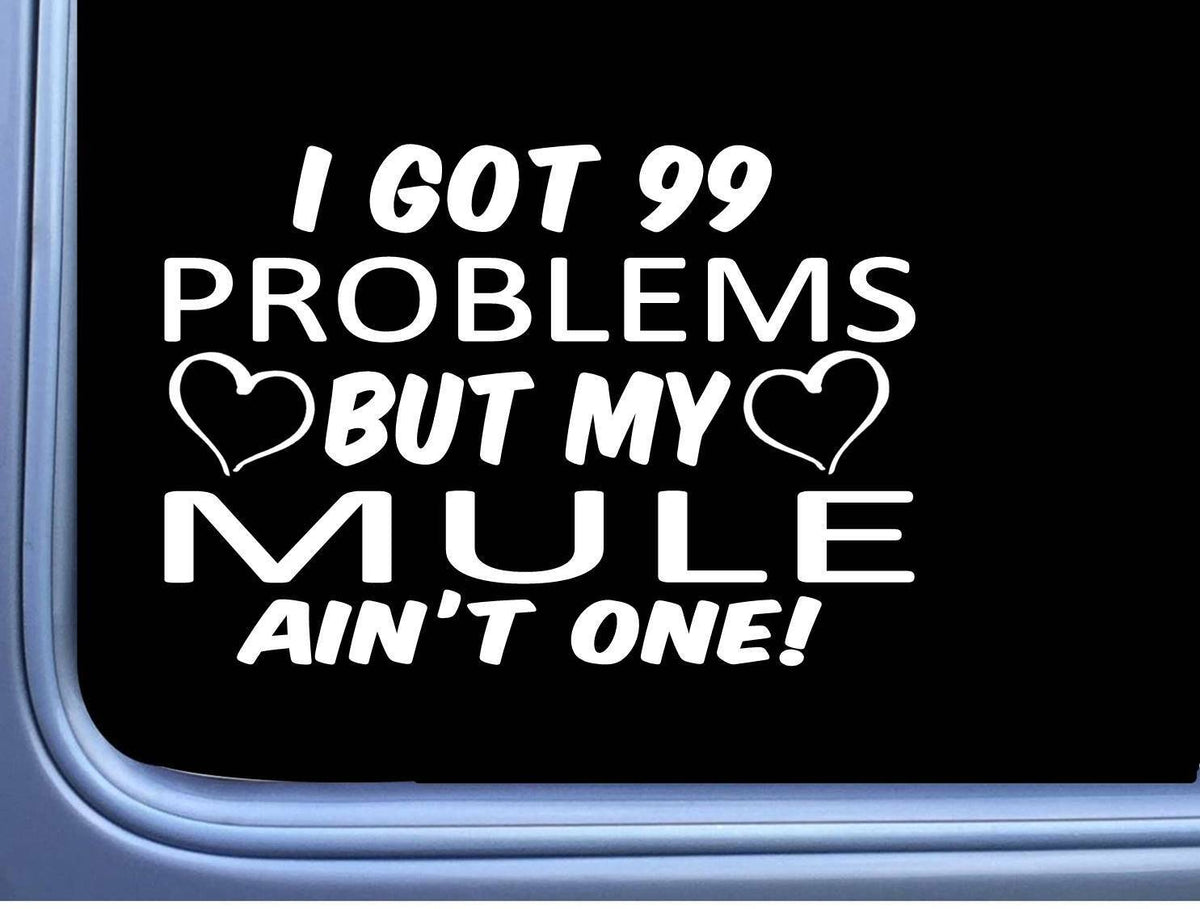 Mule Vinyl Decal – 8 Inch