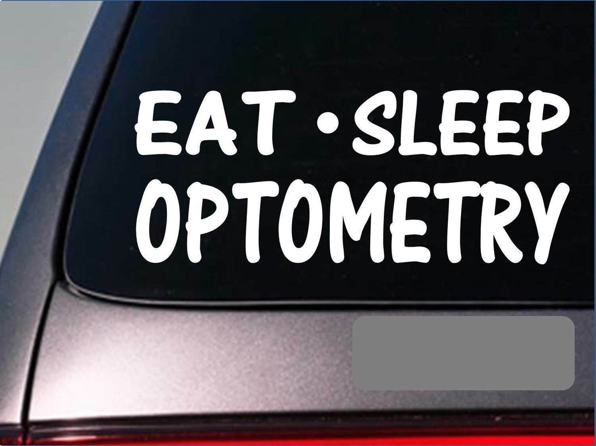 Eat Sleep Optometry Vinyl Decal – 8 Inch