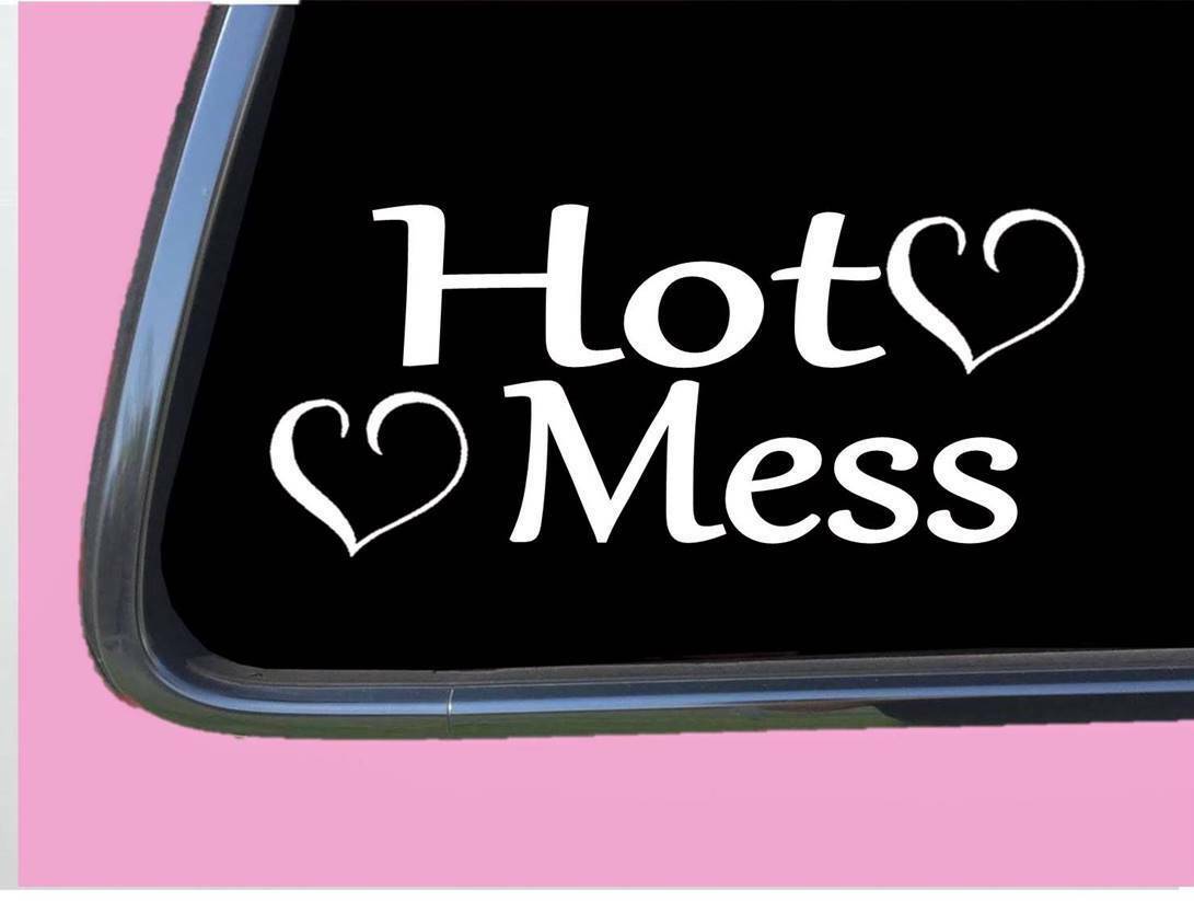 Hot Mess Vinyl Decal – 8 Inch
