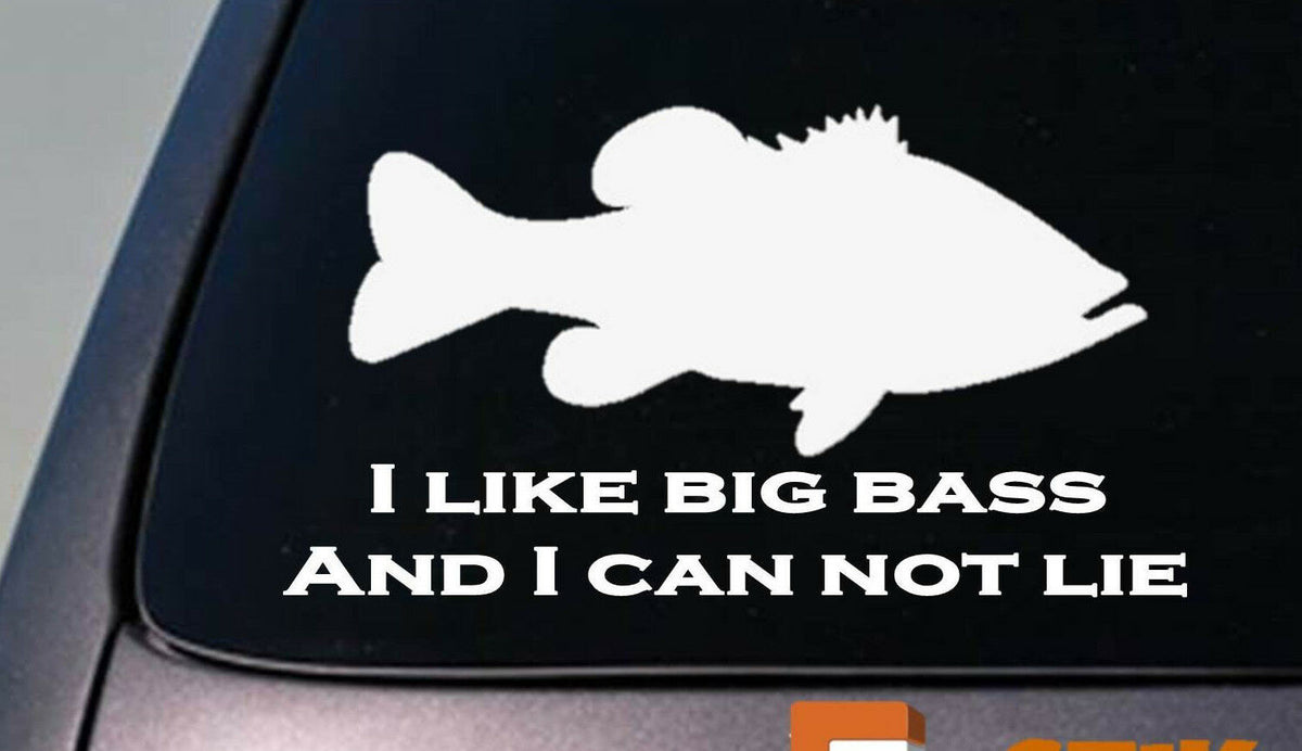 I Like Big Bass Vinyl Decal – 6 Inch