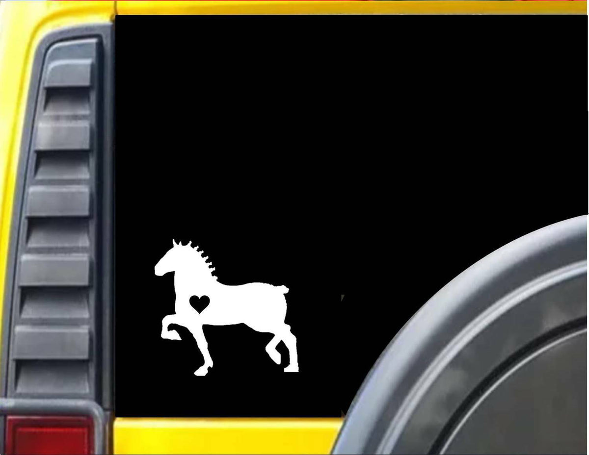 Draft Horse Little Heart Vinyl Decal