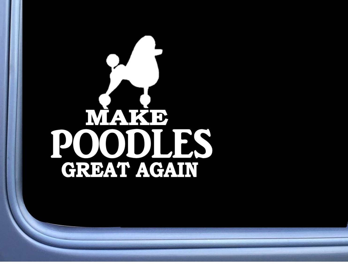 Poodle Maga Dog Vinyl Decal – 7 Inch
