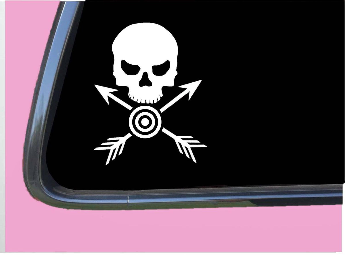 Archery Boy Crossbones Vinyl Decal – 6 Inch
