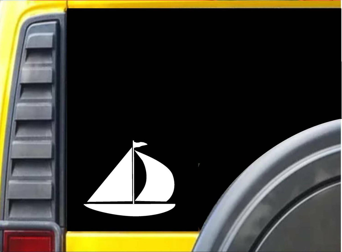 Sailboat Vinyl Decal – 6 Inch