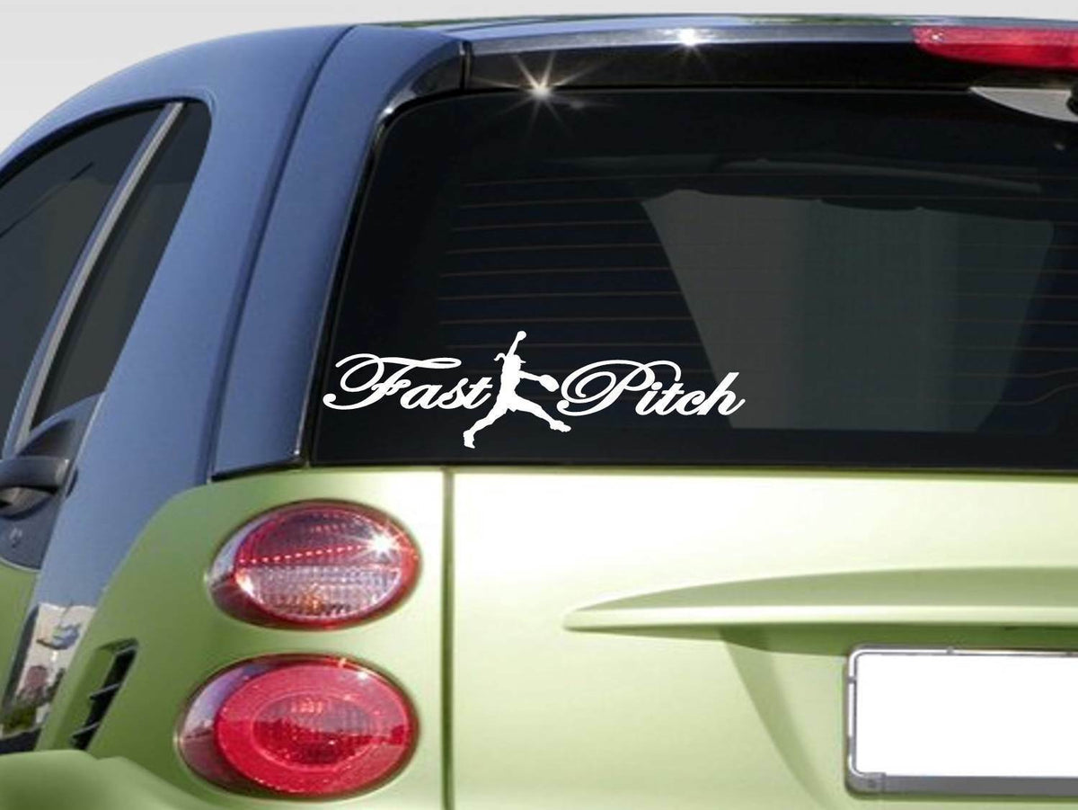 Fastpitch Softball Vinyl Decal – 8 Inch