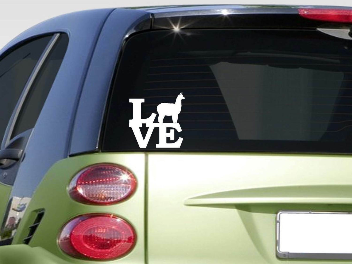 Llama Love Vinyl Decal – 8 Inch