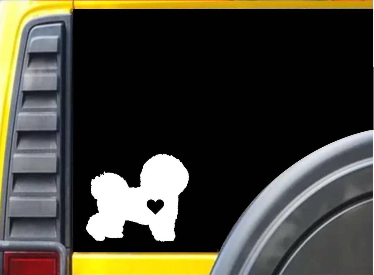 Bichon Frise Little Heart Vinyl Decal – 6 Inch